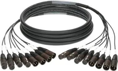 Klotz 8-cs. analóg loom - szimmetrikus 4/4 XLR 3p mama/papa - 4/4 XLR 3p papa/mama - 9m