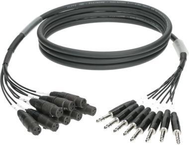 Klotz kabel 8-cs. analogový loom, symetrický 8 x XLR 3p, 8 x TRS, 6m