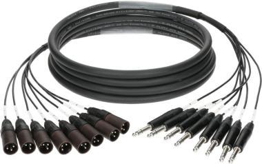 Klotz 8-cs. analogový kabel - symetrický 8 x XLR 3p samec - 8 x TRS - 1m