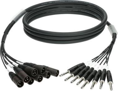 Klotz kabel 8x XLR 3p, 8x TRS, symetrický, 4m