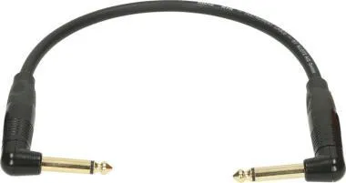 Klotz aszimmetrikus profi patch kábel egyenes / pipa - jack dugó - 0,2m