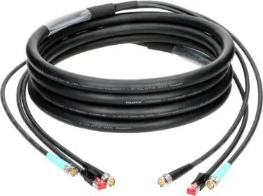 Klotz CAT5e és 12G SDI videó hibrid kábel RJ45 + 2 x UHD BNCPro - 25m