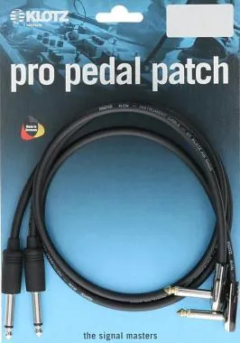 Klotz aszimmetrikus profi patch kábel egyenes / pipa - pancake / jack dugó - 0,6m