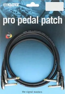 Klotz aszimmetrikus profi patch kábel egyenes / pipa - pancake / jack dugó - 0,9m