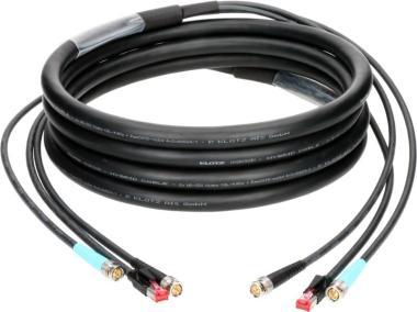 Klotz hybridní kabel CAT5e a 12G SDI RJ45 + 2 x UHD BNCPro - 5m