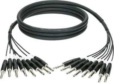 Klotz 8-cs. analóg loom - szimmetrikus 8 x TRS - 8 x TRS Klotz csatlakozók - 5m