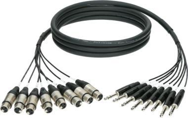 Klotz kabel 8-cs. analogový loom, symetrický 8 x XLR 3p, 8 x TRS, 5m