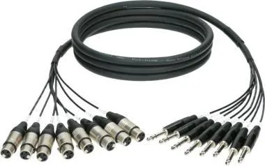 Klotz 8-cs. analóg loom - szimmetrikus 8 x XLR 3p mama - 8 x TRS Klotz csatlakozók - 5m