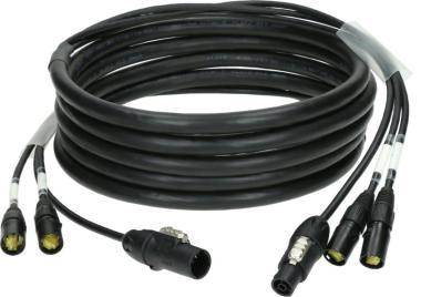 Klotz hybridní kabel CAT7 a napájení 2 x etherCON + powerCON TRUE1 - 15m