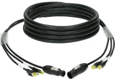 Klotz CAT7 és táp 3G2,5 hibrid kábel 2 x RJ45 + powerCON TRUE1 - 30m