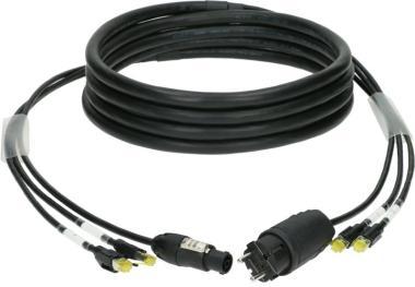 Klotz hybridní kabel CAT7 a napájení 3G2,5 2 x RJ45 + Schuko => powerCON TRUE1 - 60m