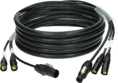 Klotz CAT7 és táp 3G2,5 hibrid kábel 2 x etherCON + powerCON TRUE1 - 25m