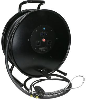 Klotz hybridní kabel CAT7 a napájení 3G1.5, 2 x RJ45 => etherCON + Schuko => powerCON TRUE1 - 50m