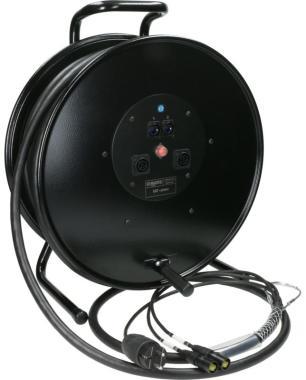 Klotz hybridní kabel CAT7 a napájení 3G1.5, 2 x etherCON, Schuko => powerCON TRUE1 - 40m