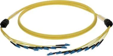 Klotz 8x LC breakout kábel - 9/125 OS2 optikai szál - single-mode - 30m