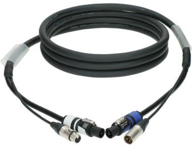 Klotz hybridní kabel audio a napájení XLR 3p + powerCON - 2m
