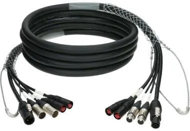 Klotz CAT5e és DMX és táp 3G2.5 hibrid kábel 2 x etherCON + 2 x XLR 5p + powerCON TRUE1 - 100m