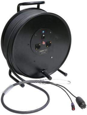 Klotz hybridní kabel CAT5e a napájení 1 x etherCON + Schuko => powerCON TRUE1 - 2,4m