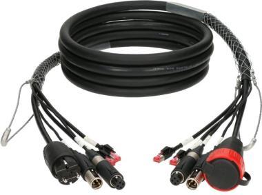 Klotz hybridní kabel CAT5e, audio a napájení, 2 x RJ45, 2 x convertCON, Schuko - 50m