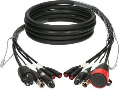Klotz CAT5e és audió és táp 3G2,5 hibrid kábel 2 x etherCON + 2 x convertCON + Schuko - 30m