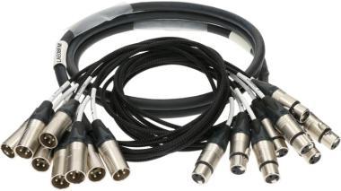 Klotz digitální skupinový kabel - AES/EBU 8 x XLR 3p samice - 8 x XLR 3p samec - 6m