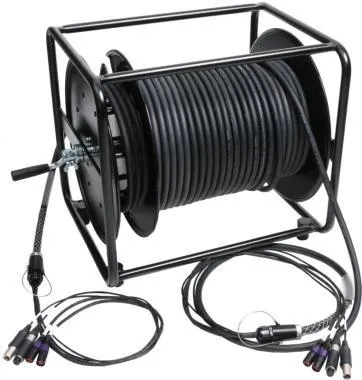 Klotz CAT5e és audió hibrid kábeldob 2 x etherCON + 2 x convertCON - 100m