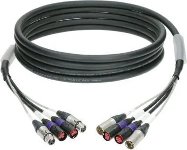 Klotz CAT5e és audió hibrid kábel 2 x etherCON + 2 x XLR 3p - 10m