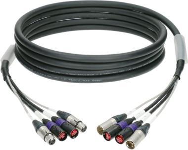 Klotz hybridní kabel CAT5e - 2 x etherCON, 2 x XLR 3p, 20m