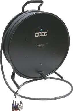 Klotz CAT5e és audió hibrid kábeldob 2 x etherCON + 2 x XLR 3p - 80m