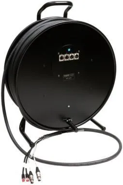 Klotz CAT5e és audió hibrid kábeldob 2 x RJ45 => etherCON + 2 x XLR 3p - 95m