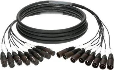 Klotz 8-cs. analóg loom - szimmetrikus 8 x XLR 3p mama - 8 x XLR 3p papa - 15m