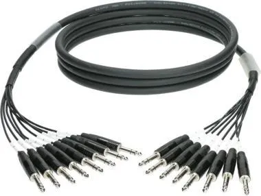 Klotz 8-cs. analóg loom - szimmetrikus 8 x TRS - 8 x TRS Klotz csatlakozók - 4m