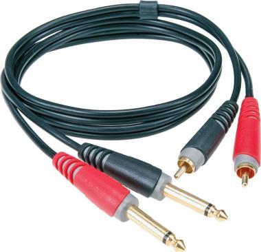 Klotz kabel Jack-RCA, asimetrický, 3m