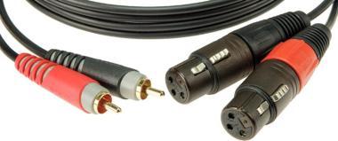 Klotz kabel - 2m, RCA a XLR konektory