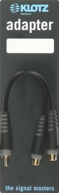 Klotz Y adaptér RCA - 2x RCA zásuvka - mono - 0,2m