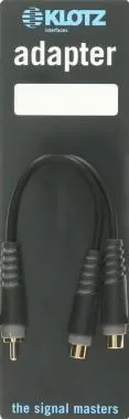 Klotz RCA - 2x RCA aljzat Y adapter - mono - 0,2m