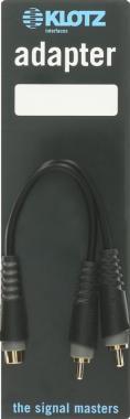 Klotz RCA Y adaptér - 2x RCA - mono - 0,2m