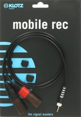 Klotz TRS 3,5 mm - 2x XLR papa Y-kábel - könnyű - 1m