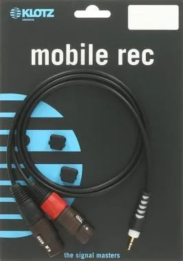 Klotz TRS 3,5 mm - 2x XLR mama Y-kábel - könnyű - 3m