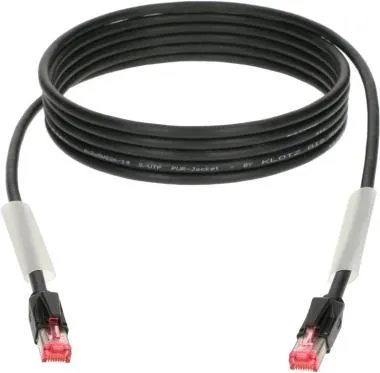 Klotz flexibilis RamCAT hálózati kábel - fekete CAT5e (S/UTP) / RJ45 - RJ45- 5m
