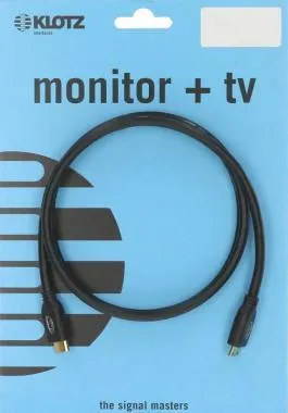 Klotz HDMI nagysebességű kábel aranyozott HDMI C csatlakozókkal - 1m