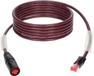 Klotz flexibilis RamCAT hálózati kábel - lila CAT5e (S/UTP) / etherCON - RJ45 - 25m