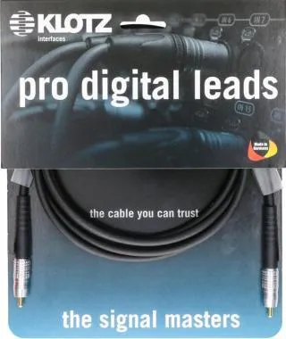 Klotz pro digitális vezetékek SPDIF kábel RCA - RCA - 5m