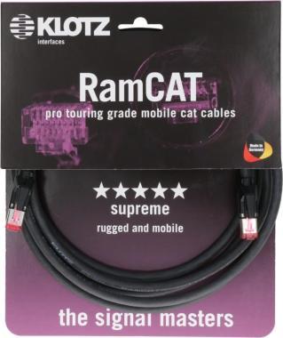 Klotz kabel RamCAT, flexibilní, dvojité stínění, AWG24, CAT5e, RJ45 - RJ45 - 5m