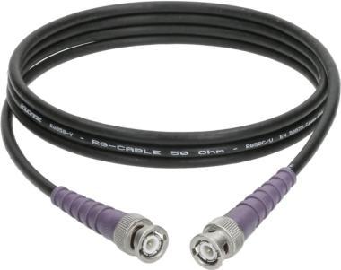 Klotz flexibilní 50 ohmový koaxiální kabel - RG58C/U s BNC konektory - 10m