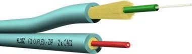 Klotz DUPLEX-ZIP - I-V(ZN)H 2 x .../125 szálas optikai kábel beltéri használatra