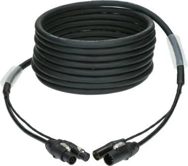 Klotz DMX és táp 3G2,5 hibrid kábel XLR 5p + powerCON TRUE1 - 10m