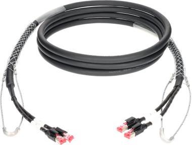Klotz kabel CAT5e, flexibilní, dvojité stínění, 100m, RJ45-RJ45