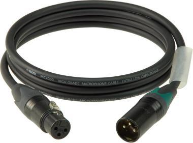 Klotz mikrofonní kabel XLR-XLR, barevné kódování, Neutrik konektory, 3m
