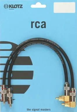 Klotz high-end RCA kábel pipa RCA dugókkal és aranyozott érintkezőkkel - 1,5m